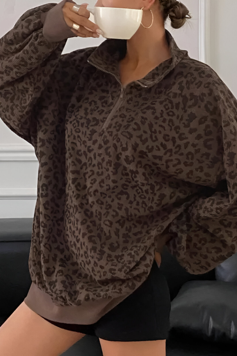 Mara™ | Comfortabele Luipaardprint Trui