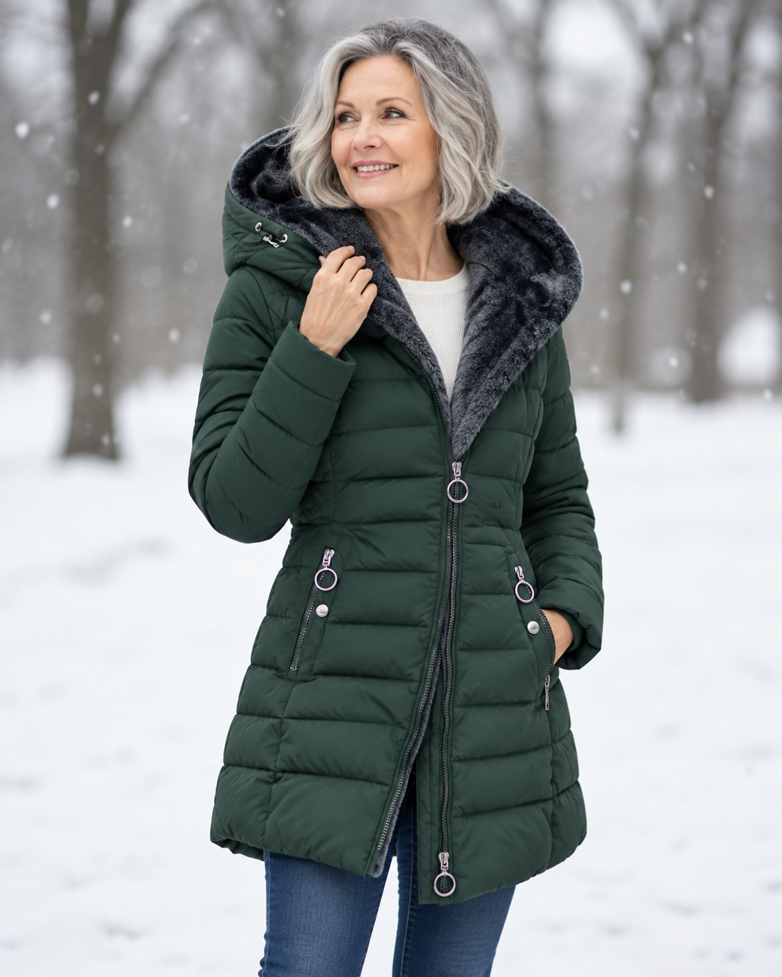Marga™ | Warme Gewatteerde Winterjas Met Capuchon