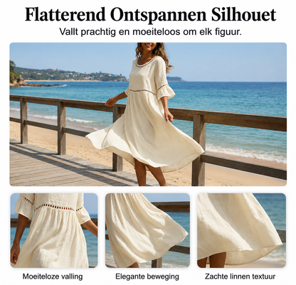Amara™ | Elegante Buikcamouflerende Midi Jurk