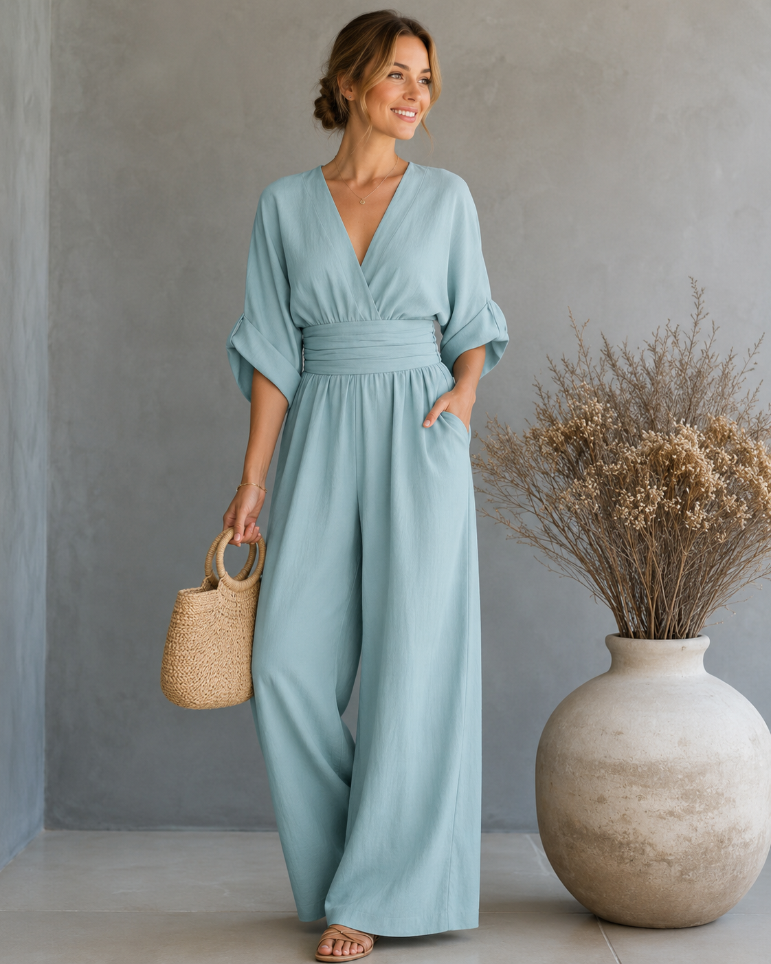Noémie™ | Elegante Wikkel Jumpsuit