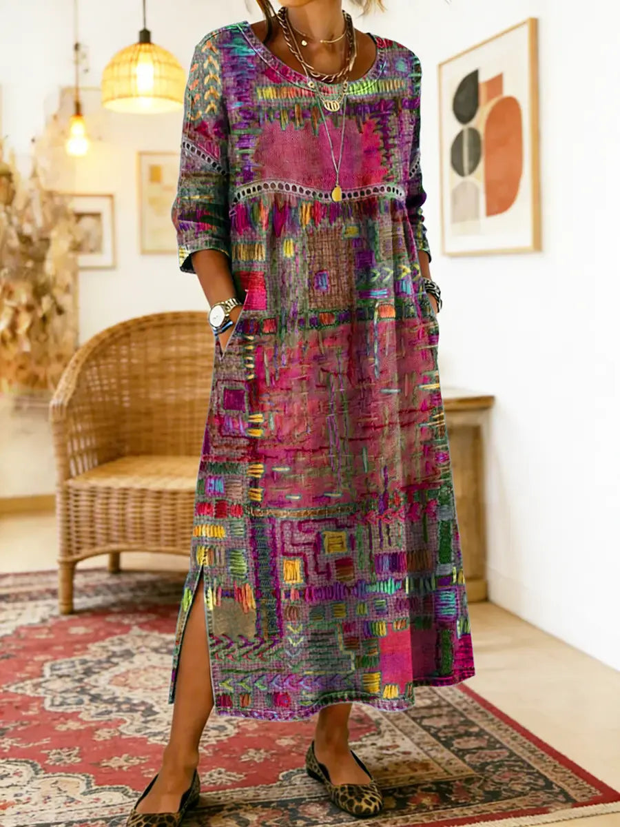 Nessa™ | Stijlvolle Print Jurk