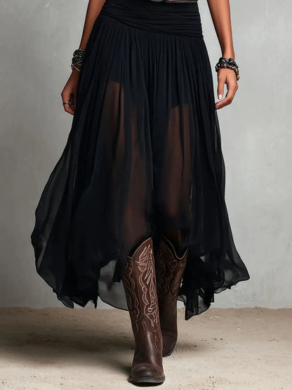 Feline™ | Stijlvolle Transparante Rok Set