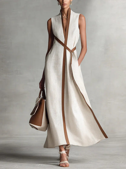 Olea™ | Elegante Minimalistische Maxi Jurk