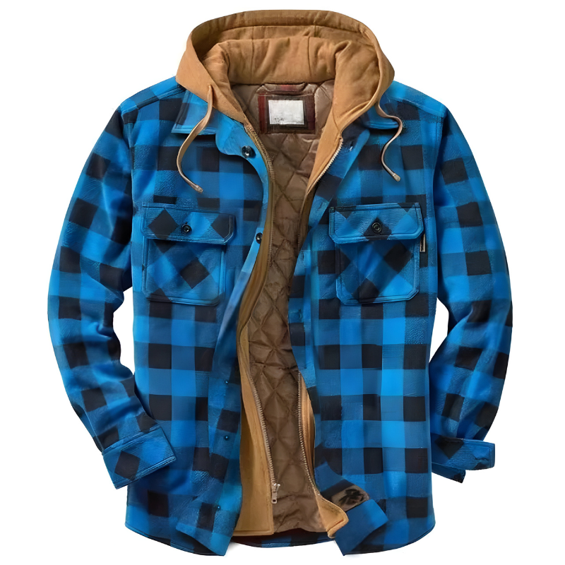 Bram™ | Comfortabele patchwork jas met capuchon