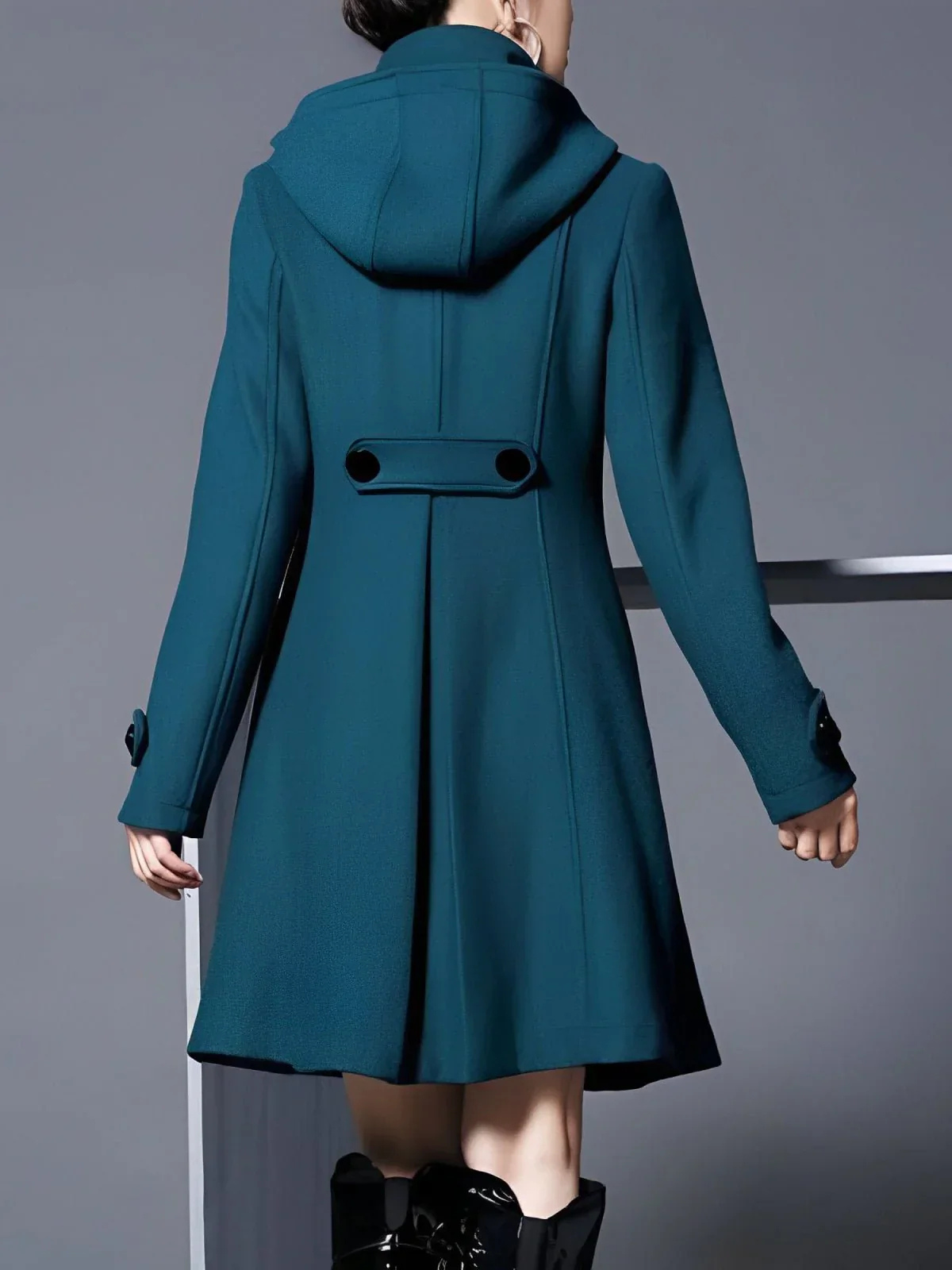 Solveig™ | Elegante damesjas met capuchon 3