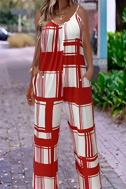 Niva™ | Stijlvolle Shimmer Jumpsuit met Wijde Pijp