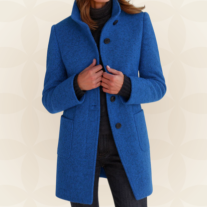 Marielle™ | Elegante Jas met Hoge Kraag