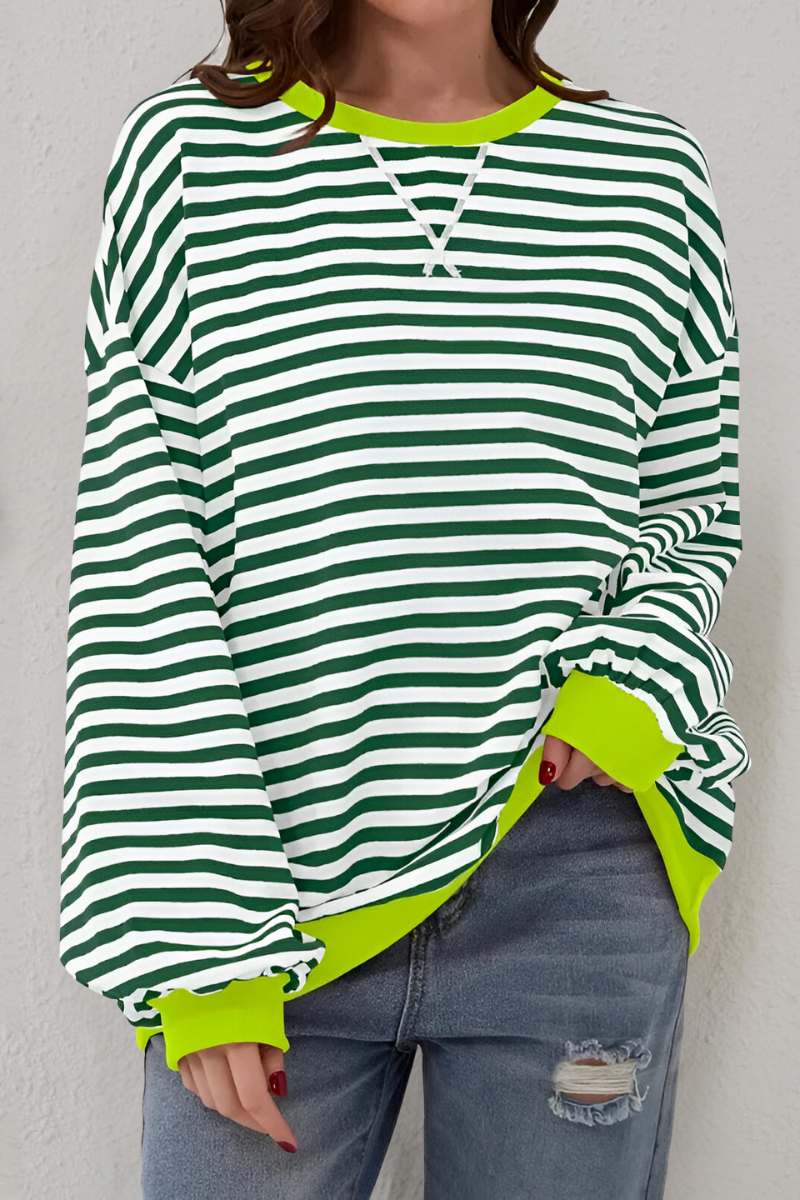 Mae™ | Gestreepte sweatshirt