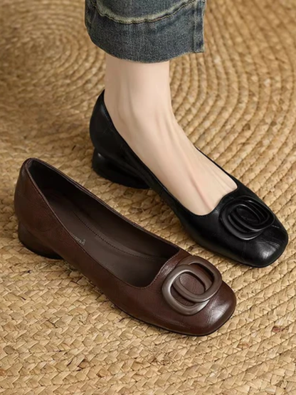 Norelle™ | Comfortabele Orthopedische Ballerina's met Vierkante Neus 4