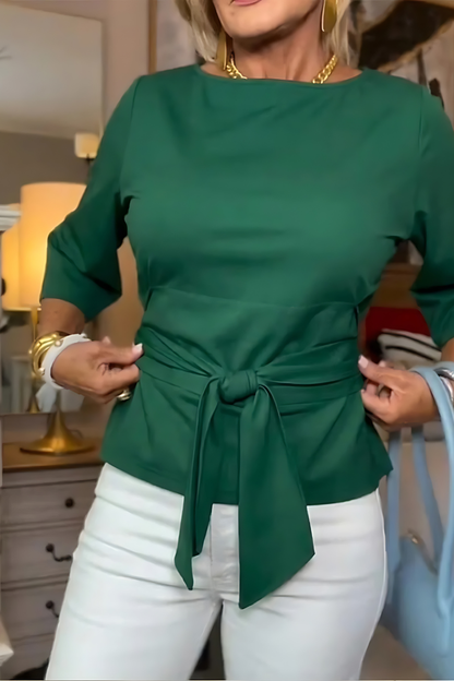 Daria™ | Stijlvolle Strik Taille Top (1+1 Gratis)