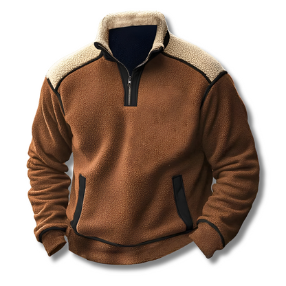 Vincent™ | Winterwarme fleece pullover met halve rits 2