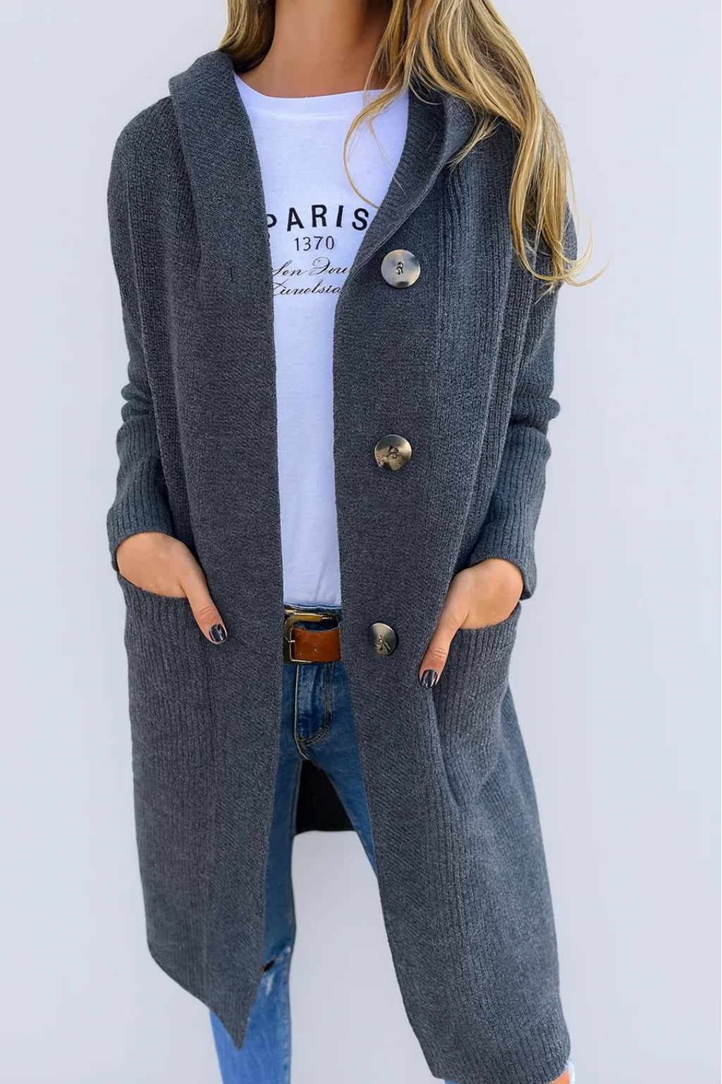 Sola™ | Elegante cardigan met capuchon