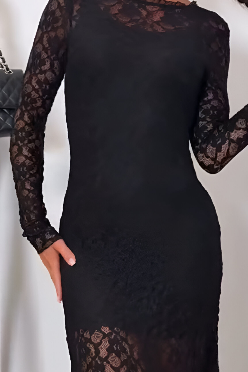 Rona™ | Elegante Kant Maxijurk