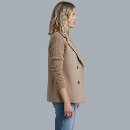 Tasha™ | Comfortabele Blazerjas met Gebreide Mouwen 3