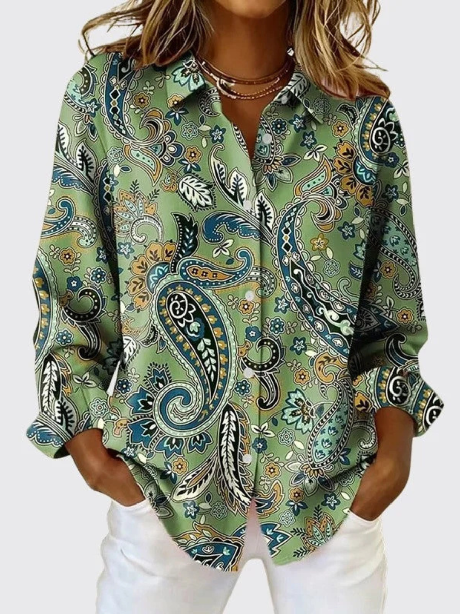 Florence™ | Elegante Blouse met Paisleyprint