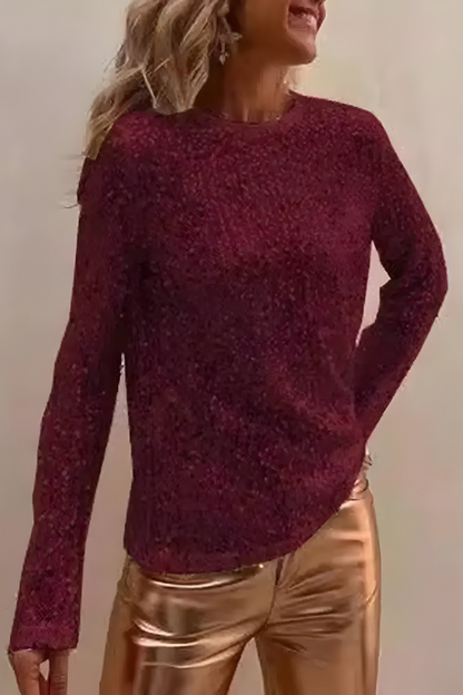 Nela™ | Elegante Sequin Top met Lange Mouwen
