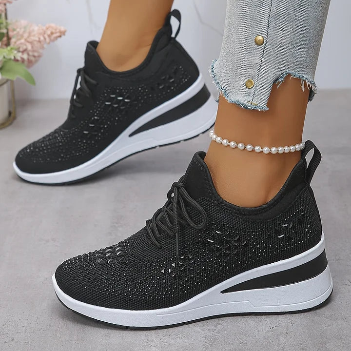Judith™ | Orthopedische Sleehak Sneakers met Strass 5