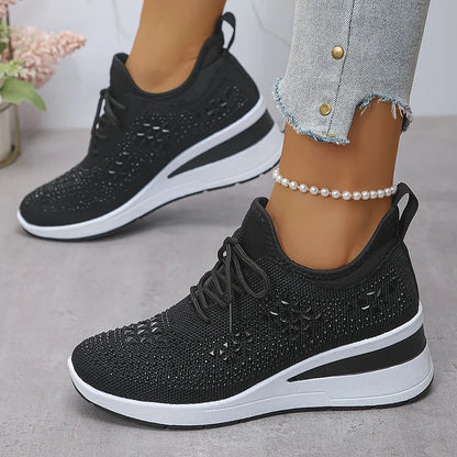 Judith™ | Orthopedische Sleehak Sneakers met Strass 5