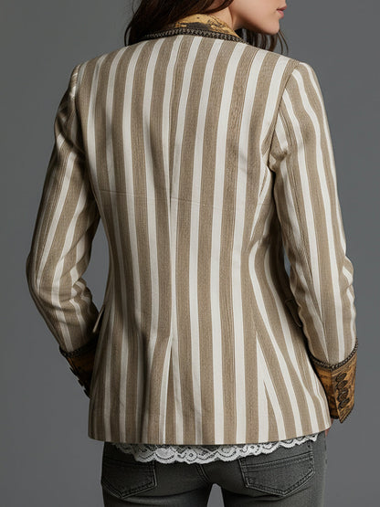 Ysé™ | Bohemian Blazer met Strepen
