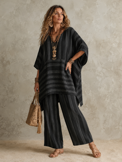 Maéva™ | Bohemian Linnen 2-Delige Set