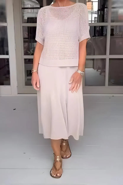 Lieke™ | Zomerse Jurk Met Gebreide Top