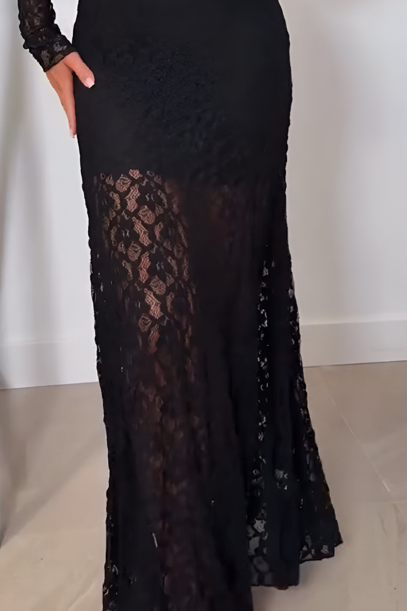 Rona™ | Elegante Kant Maxijurk