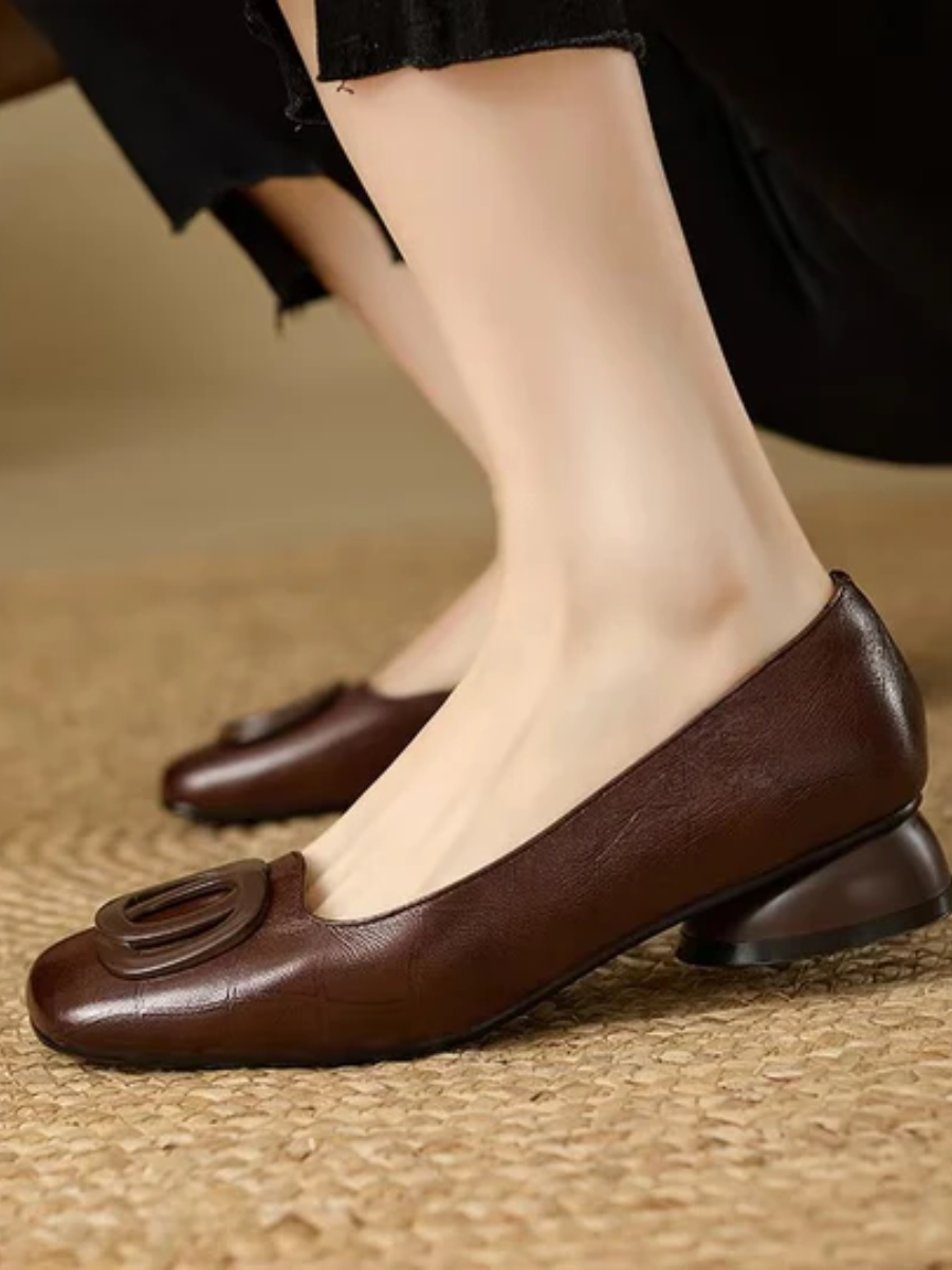 Norelle™ | Comfortabele Orthopedische Ballerina's met Vierkante Neus 5