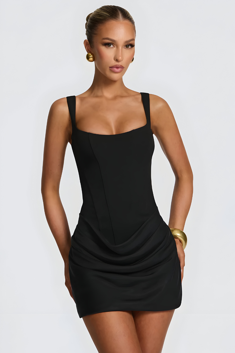 Ziva™ | Elegante Gedrapeerde Avondjurk