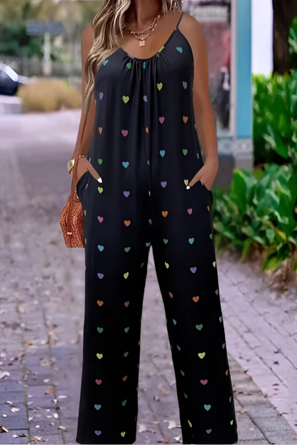 Niva™ | Stijlvolle Shimmer Jumpsuit met Wijde Pijp