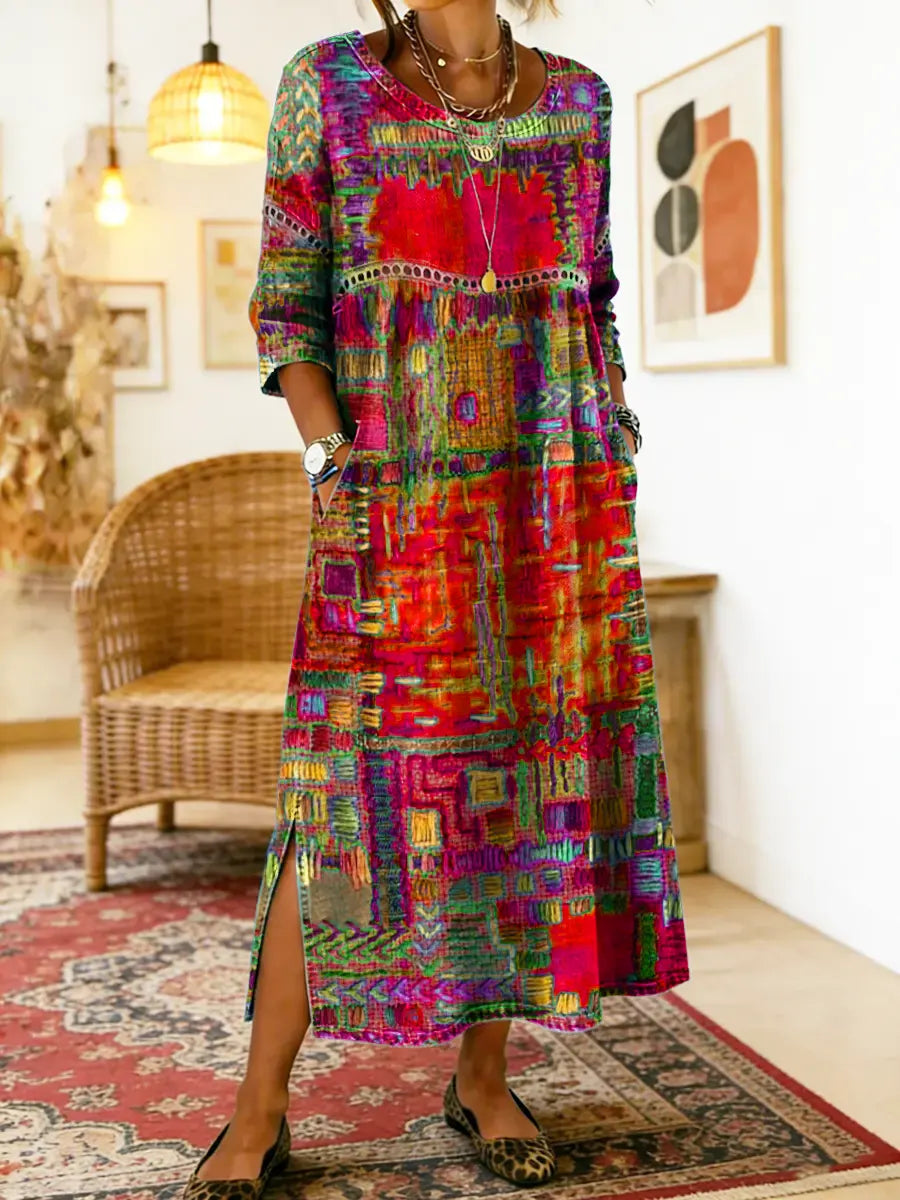 Nessa™ | Stijlvolle Print Jurk