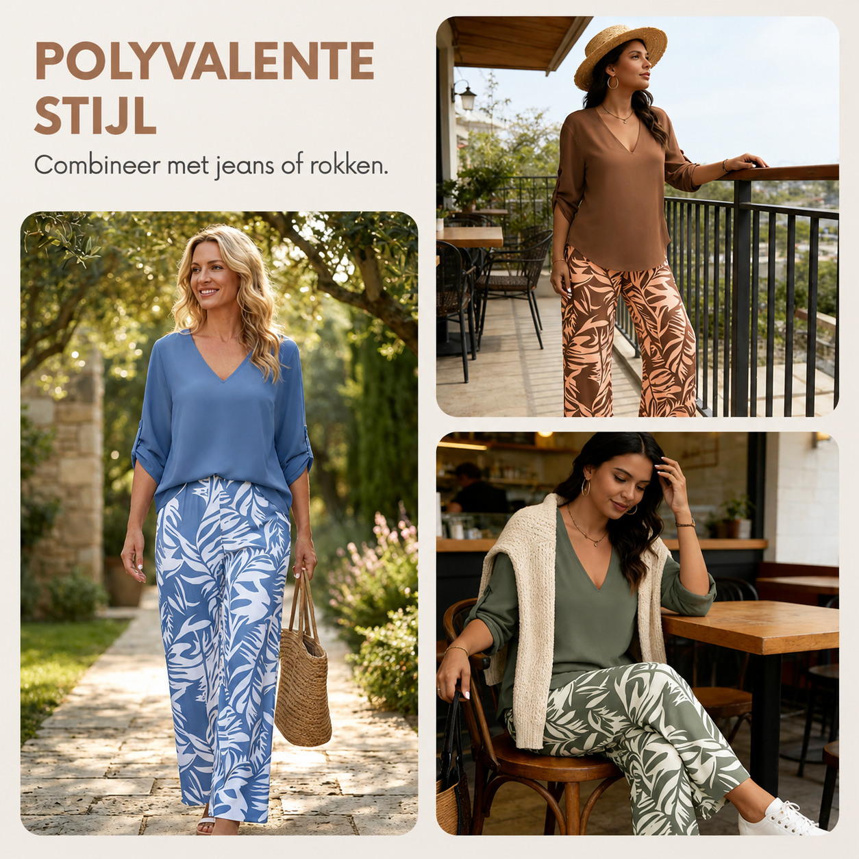 Marielle™ | Elegante Set Met Bladprint
