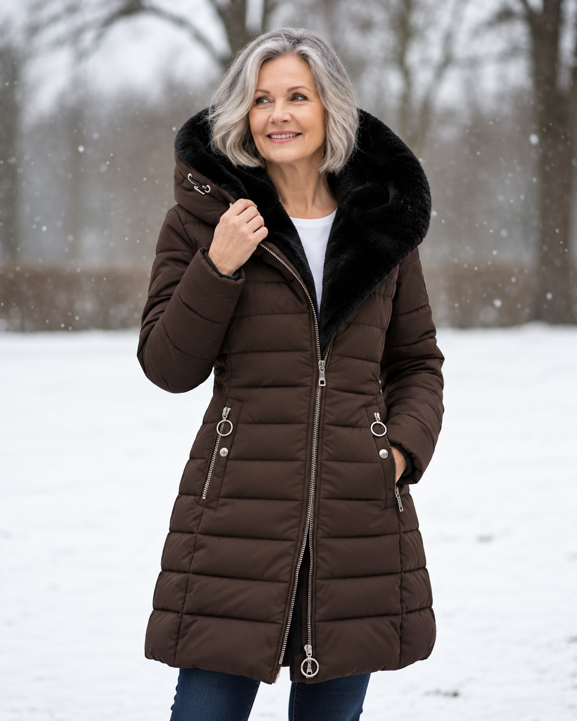 Marga™ | Warme Gewatteerde Winterjas Met Capuchon