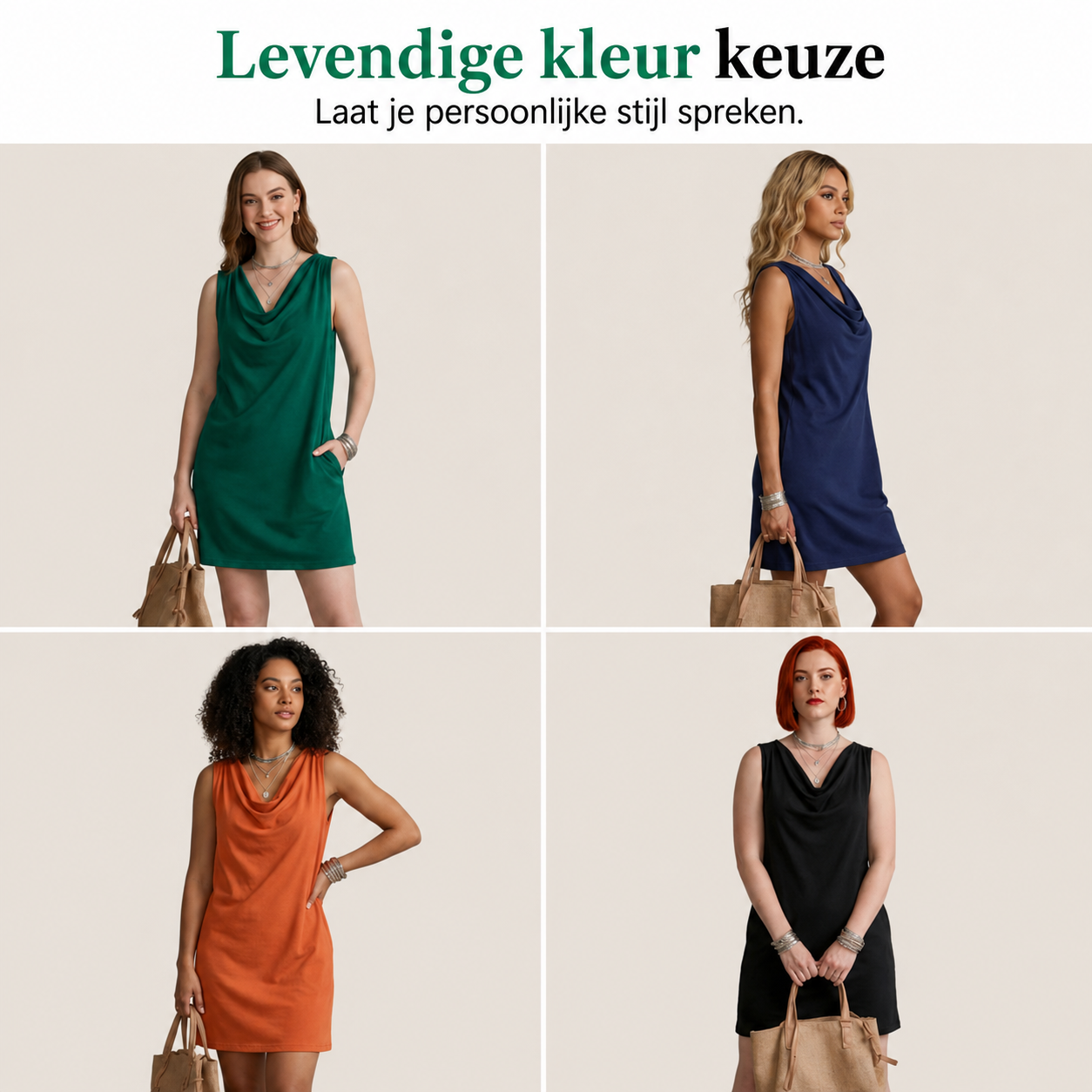 Maribelle™ | Buikcamouflerende Mouwloze Jurk