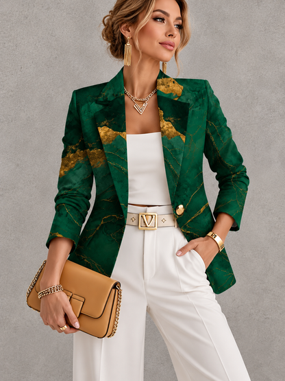 Tessa™ | Elegante Blazer met Abstracte Print