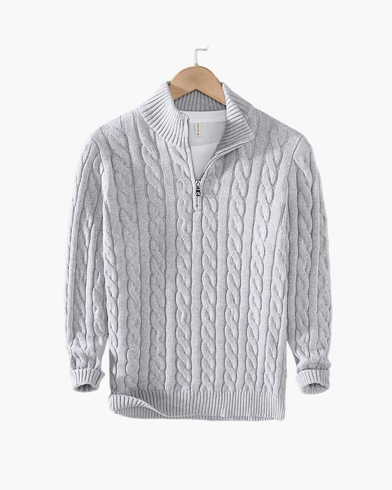 Eamon™ | Klassieke gebreide half-zip trui