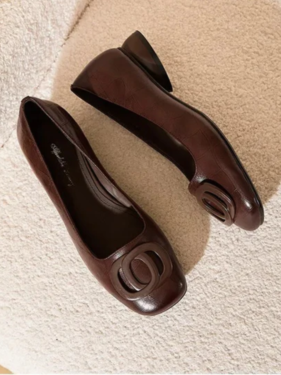 Norelle™ | Comfortabele Orthopedische Ballerina's met Vierkante Neus 6