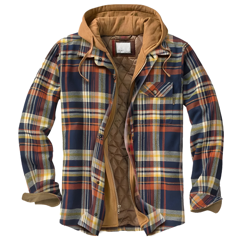 Bram™ | Comfortabele patchwork jas met capuchon