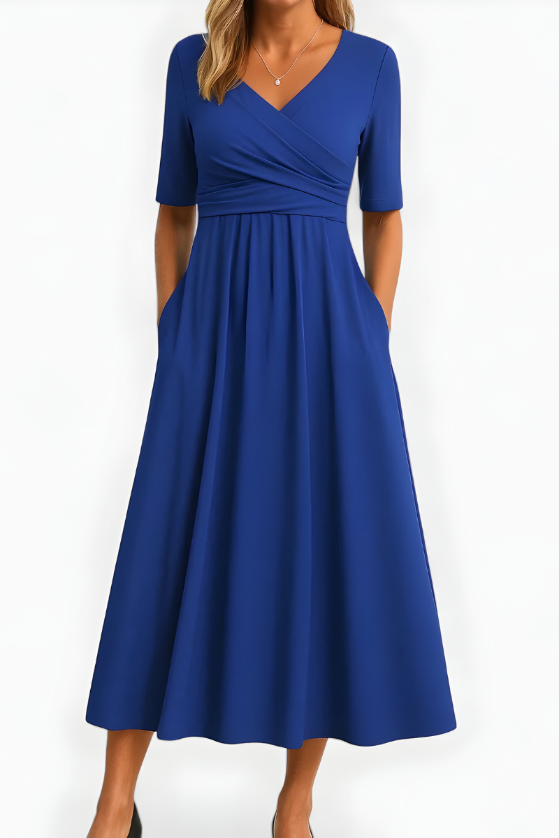 Jani™ | Stijlvolle Zachte Flowy Jurk