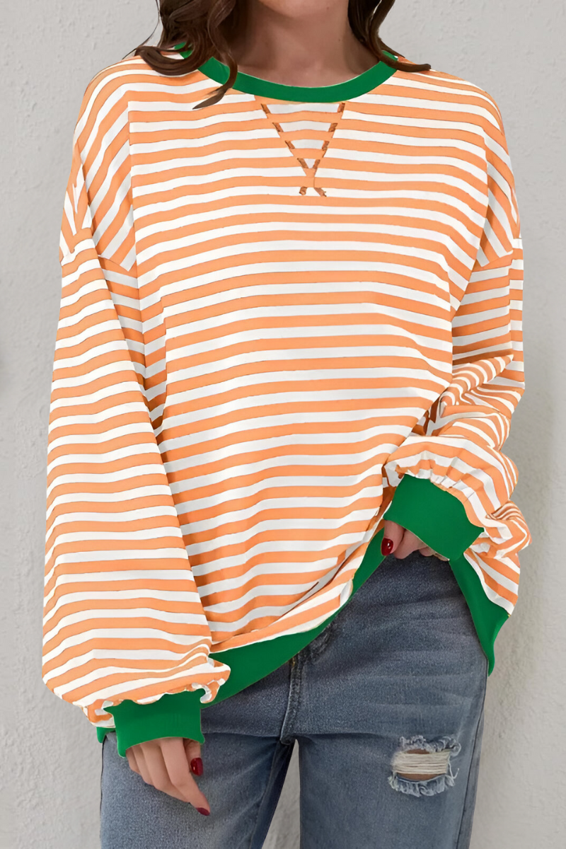 Mae™ | Gestreepte sweatshirt