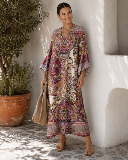 Eloise™ | Relaxte Buikcamouflerende Midi Jurk