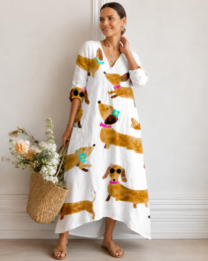 Eloise™ | Relaxte Buikcamouflerende Midi Jurk