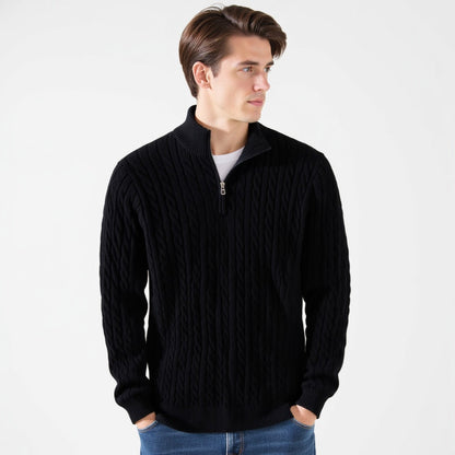 Eamon™ | Klassieke gebreide half-zip trui