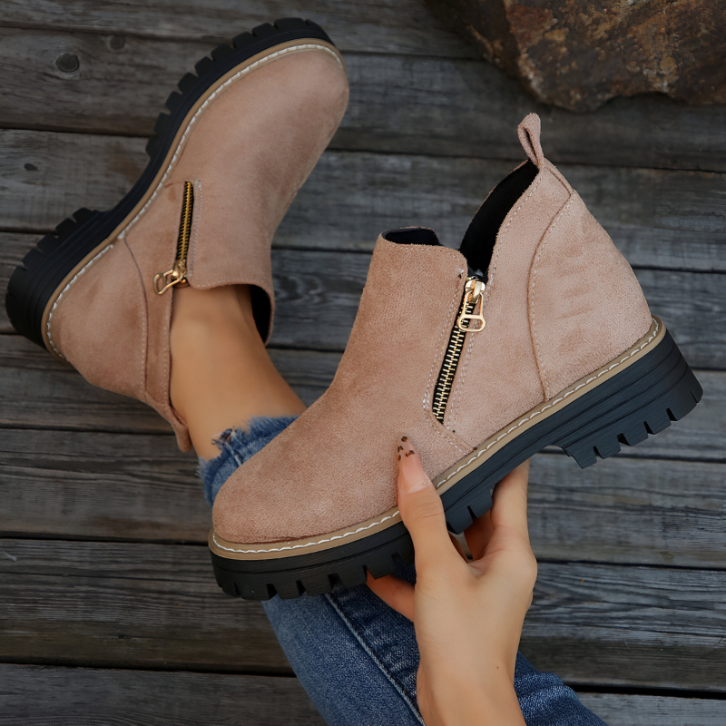 Leni™ | Moderne laarsjes met grove zool