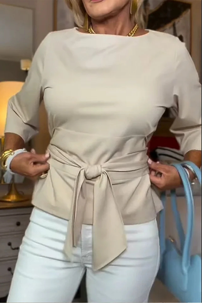 Daria™ | Stijlvolle Strik Taille Top (1+1 Gratis)