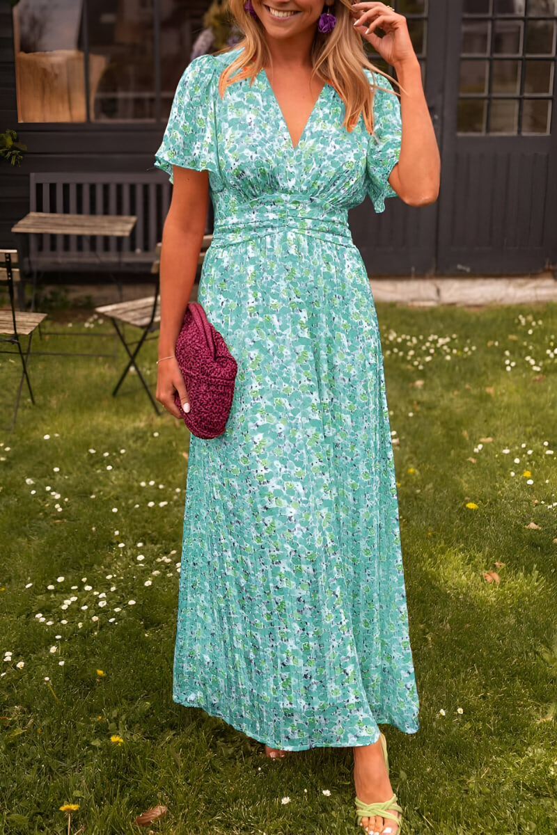 Ava™ | V-hals Maxi-jurk