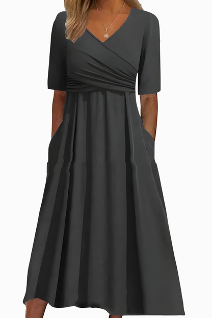 Jani™ | Stijlvolle Zachte Flowy Jurk