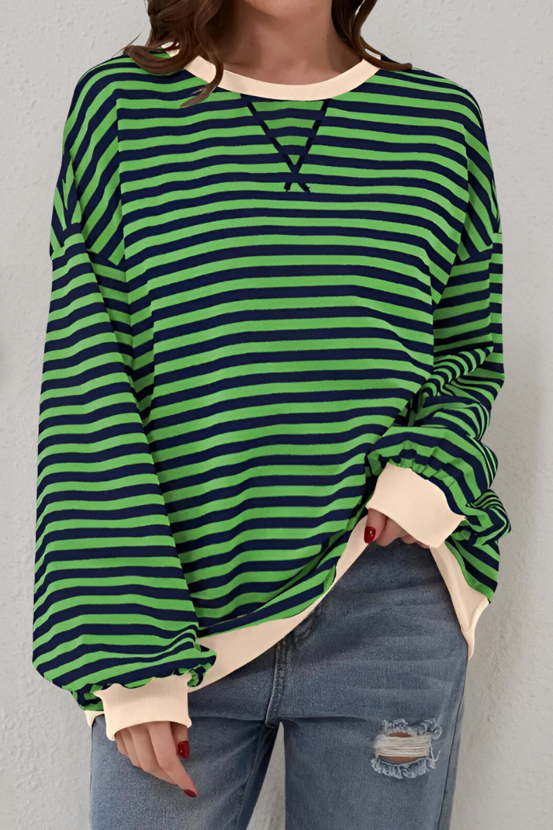 Mae™ | Gestreepte sweatshirt