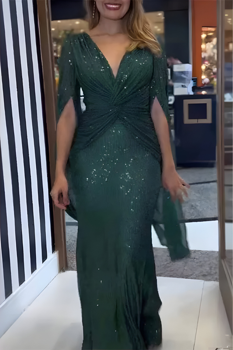 Mira™ | Stijlvolle Shimmer Maxijurk