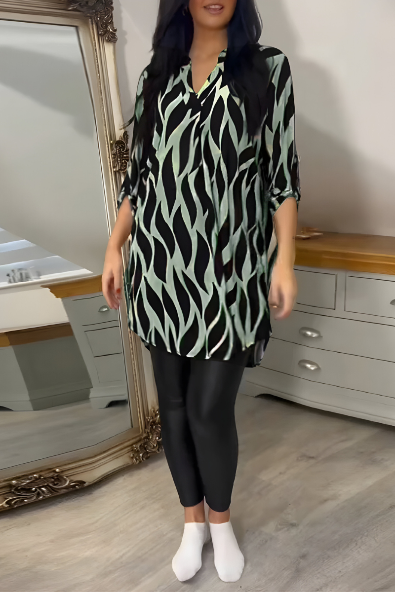 Tessa™ | Stijlvolle Losvallende Top met Print