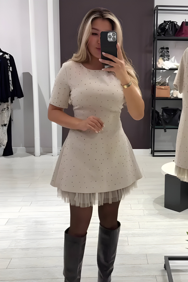 Nani™ | Moderne Sprankelende Mini Jurk